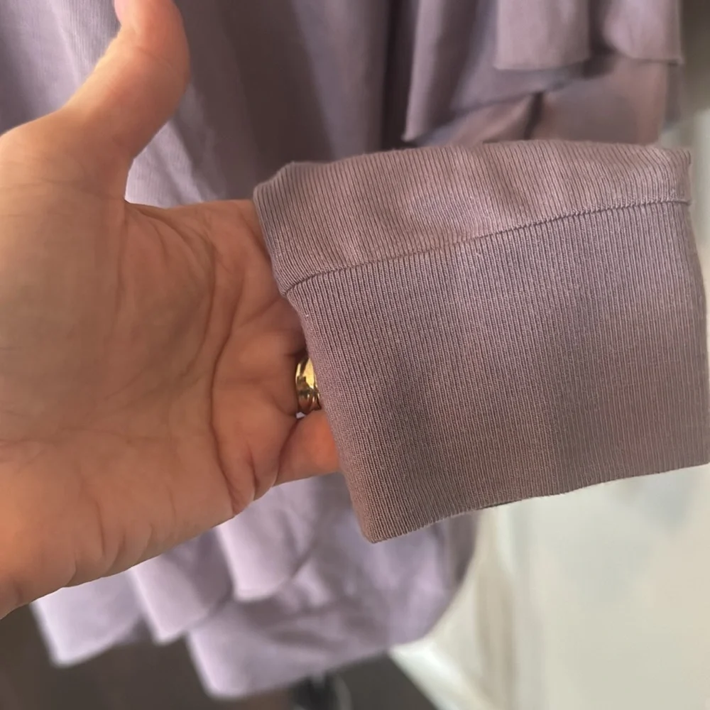 Amazing lavender Soft Surroundings asymmetrical layering tunic EUC - Picture 9 of 14